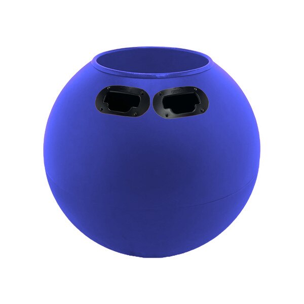 Ball with vacuums in holsters